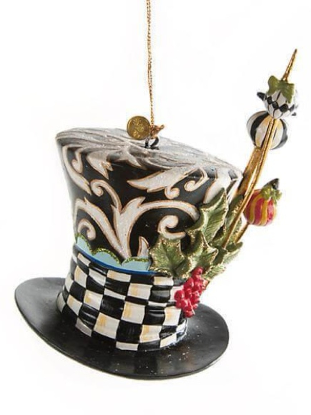 MACKENZIE-CHILDS | Mad Hatter’s Hat Ornament (RARE AND RETIRED)